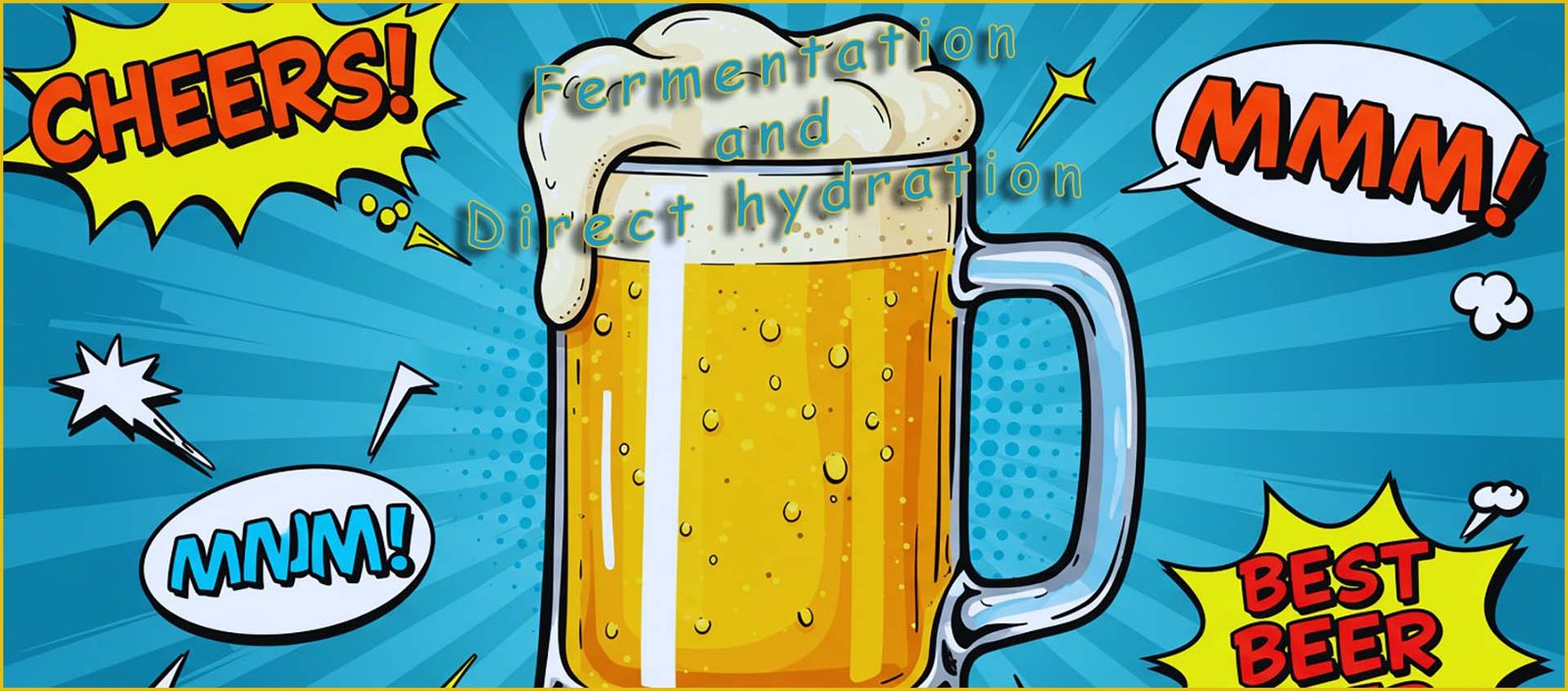Fermenation making beer and direct hydration header image
